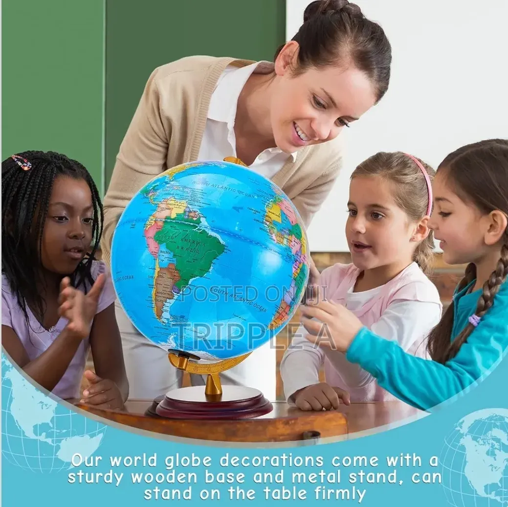 World Globe With Stand