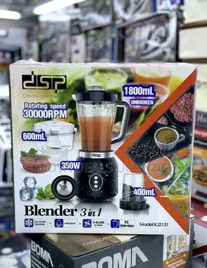 DSP 3-in-1 Electric Blender -350w With Rotating Speed 30000RPM