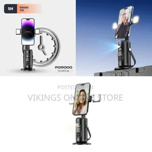 Porodo Face Tracking Smart Mount PD-HSM13 – 360° Auto Rotation