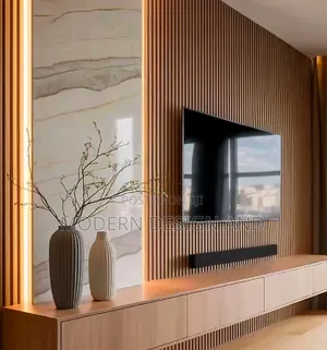 Ceiling and Wall Designed With PVC Panels
