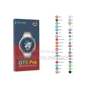 HeinoTeko RW-65 GT5 Pro AMOLED Display Smart Watch With 3 Pair Strap