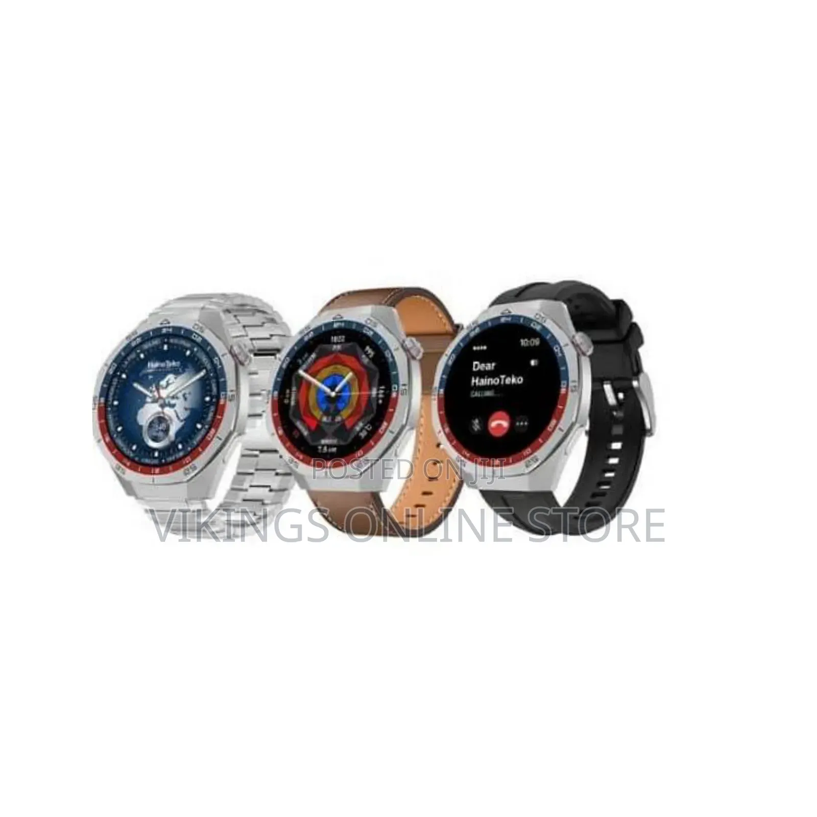 HeinoTeko RW-65 GT5 Pro AMOLED Display Smart Watch With 3 Pair Strap