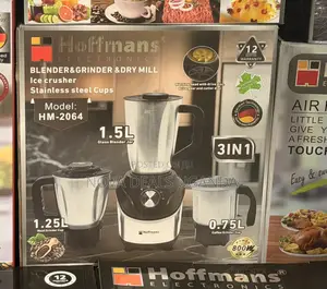 Hoffmans 3-in-1 1.5L Stainless Steel Blender With 1.25L Meat Grinder