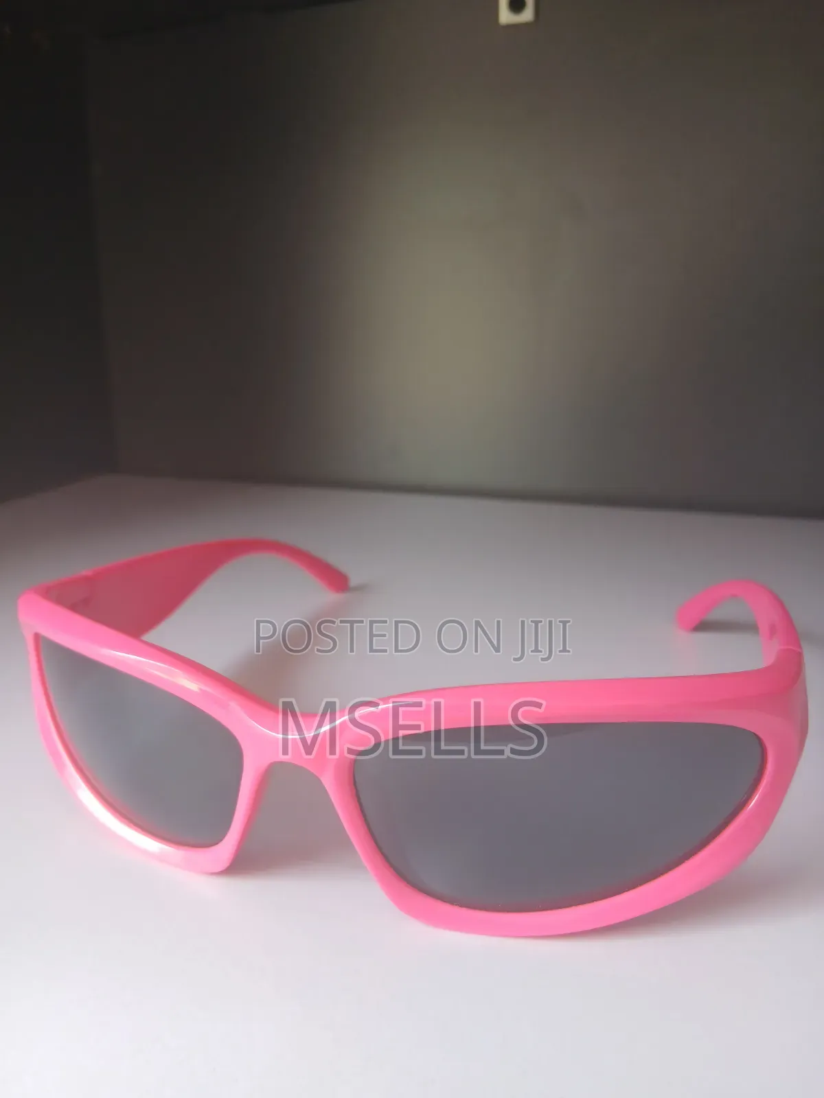Pink Wrap-Around Sunglasses