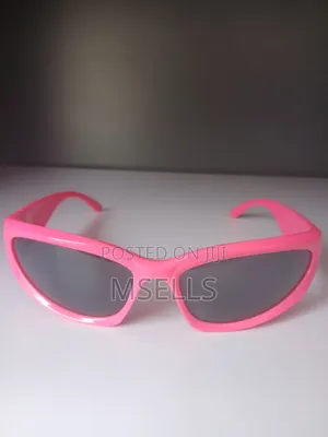 Pink Wrap-Around Sunglasses