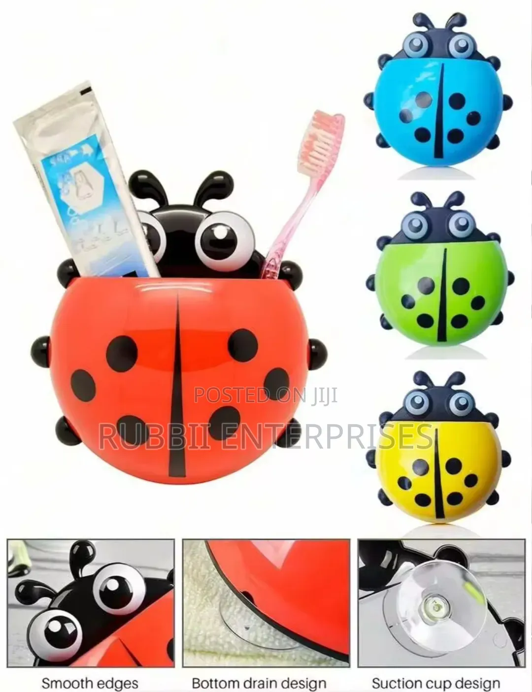 Ladybug Wall-Mounted Toothpaste Dispenser