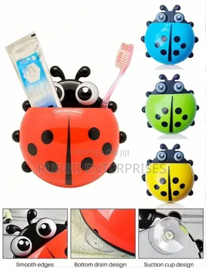 Ladybug Wall-Mounted Toothpaste Dispenser