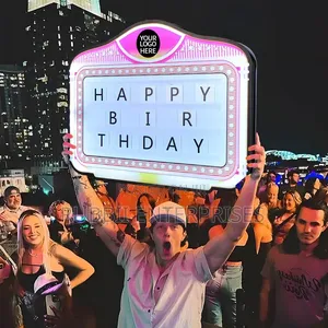 HAPPY BIRTHDAY" Neon Billboard Is a Customizable LED Light