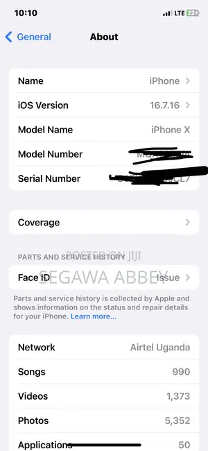 Apple iPhone X 256 GB White