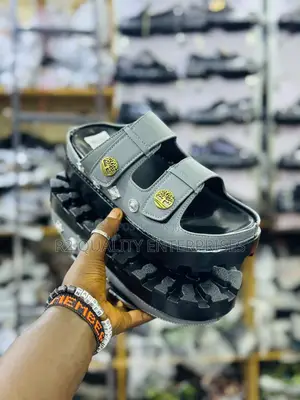 Men's Chunky, Two-Strap Slide Platform Sandals