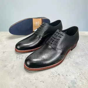 Franco Banetti Black Leather Office Wedding Shoes