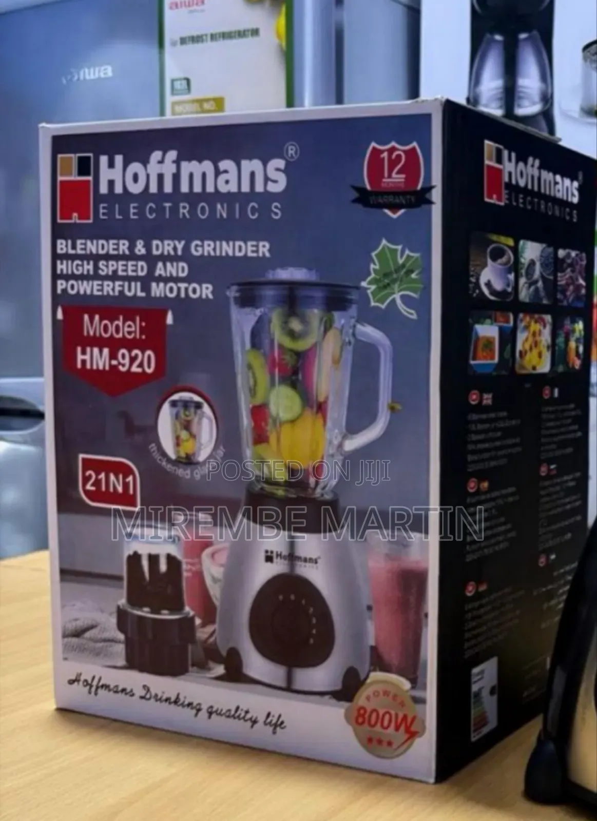 Hoffmans Glass Blender HM920