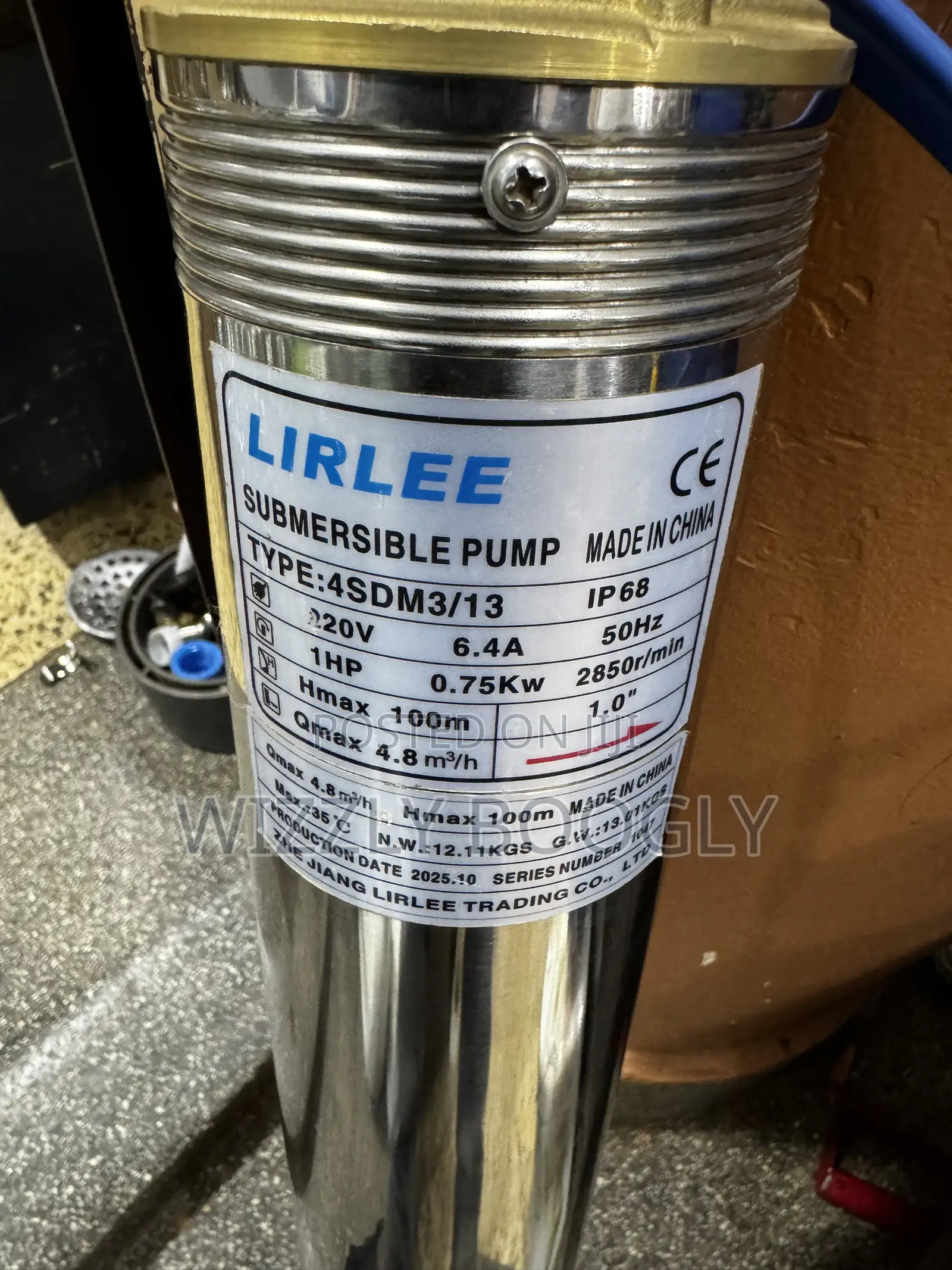 Lirlee Submersible Deep Well Water Pump