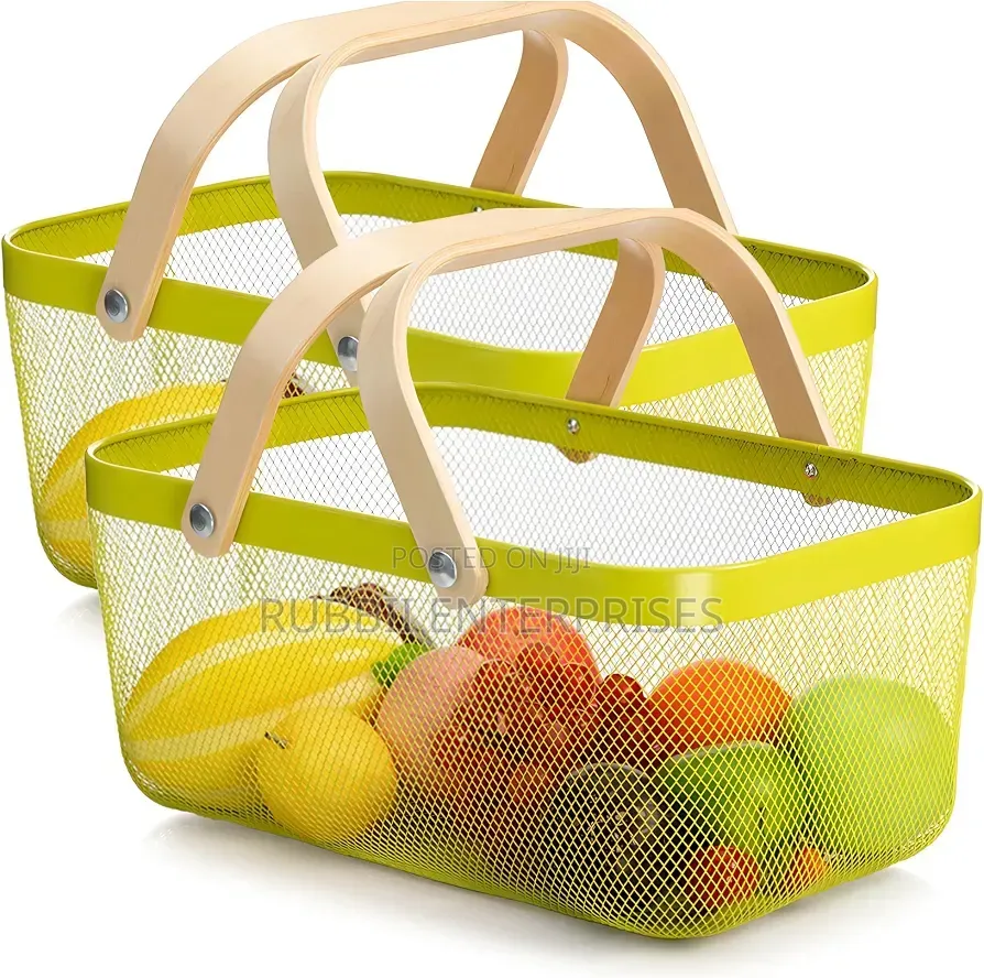Rectangular Metal Mesh Basket