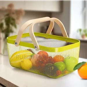 Rectangular Metal Mesh Basket