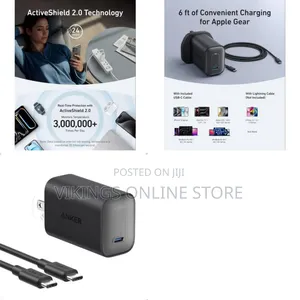 Anker Nano Charger, 100W Foldable MacBook Charger for iPhone Series