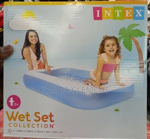 Brand New Baby Swimming Pool Rectangular 1.66 X 1.00 Meter X 25 Cm