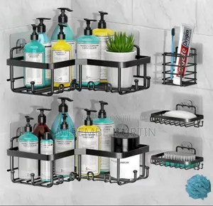 5pc Blue Box Corner Shower Caddy