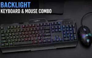 Mechanical Feel Backlit Gaming Keyboard and Mouse Combo