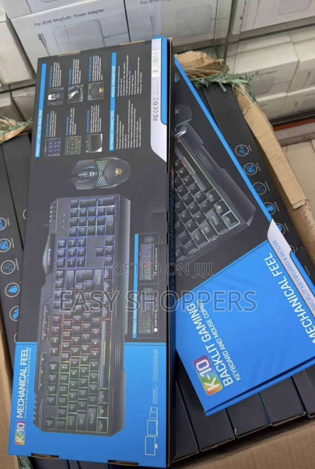 Mechanical Feel Backlit Gaming Keyboard and Mouse Combo