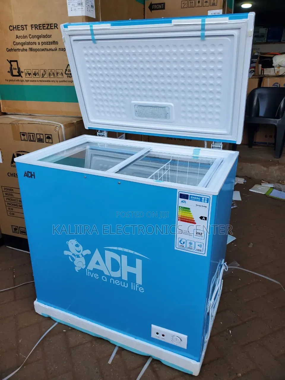 Medium Size Freezer Blue Colour