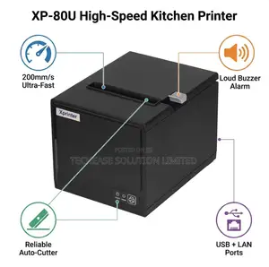 Xprinter XP-80U 80mm POS Printer + Free Roll, USB/Ethernet Cutter