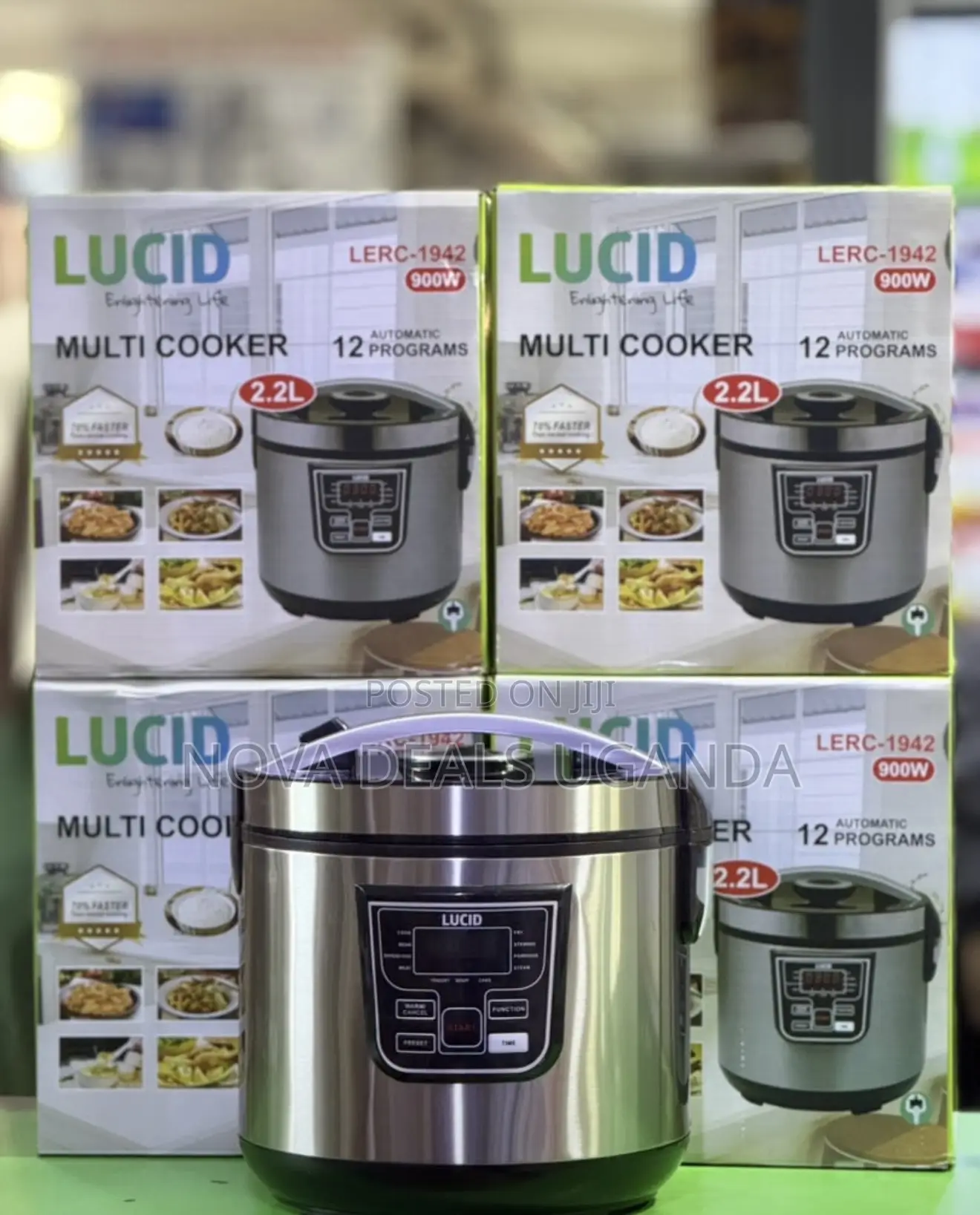 Lucid 2.2L Multi Pressure Cooker With 12 Automatic Programs