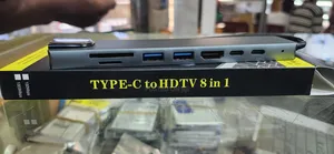 USB Hub Multifunctional Adapter 8 in 1 Type C Connector