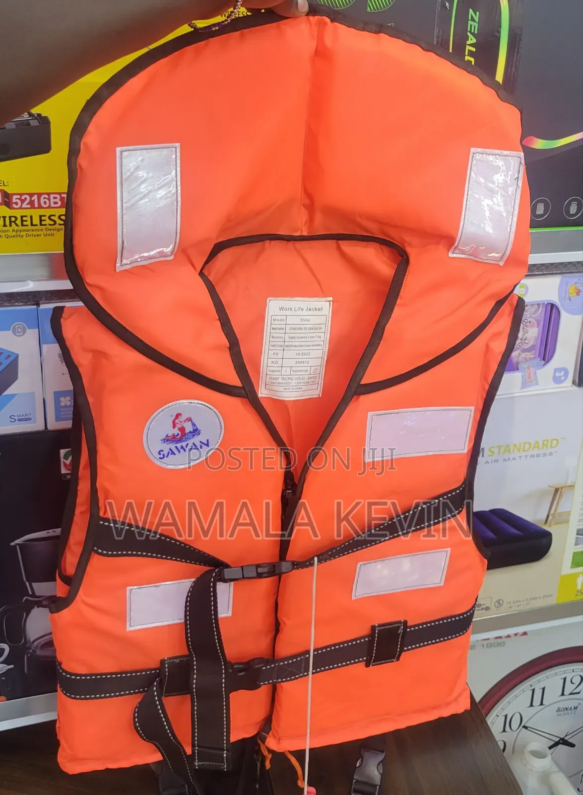 Orange Work Life Jacket