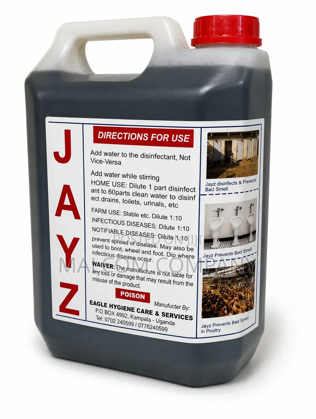 Jayz Pit Latrine and Septic Tank Disinfectant 5ltrs.
