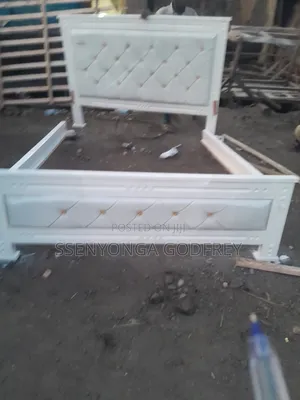 White Flame Bed White 5by6 Stripe Size