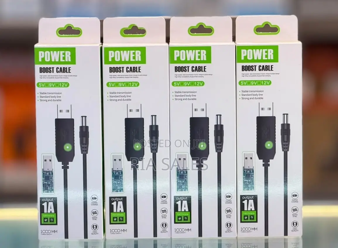 USB to 12V DC Power Boost Cable