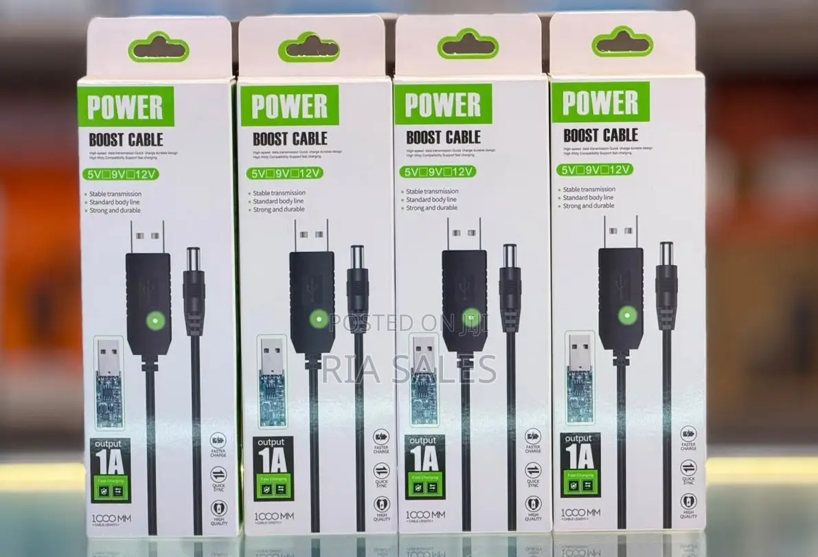USB to 12V DC Power Boost Cable