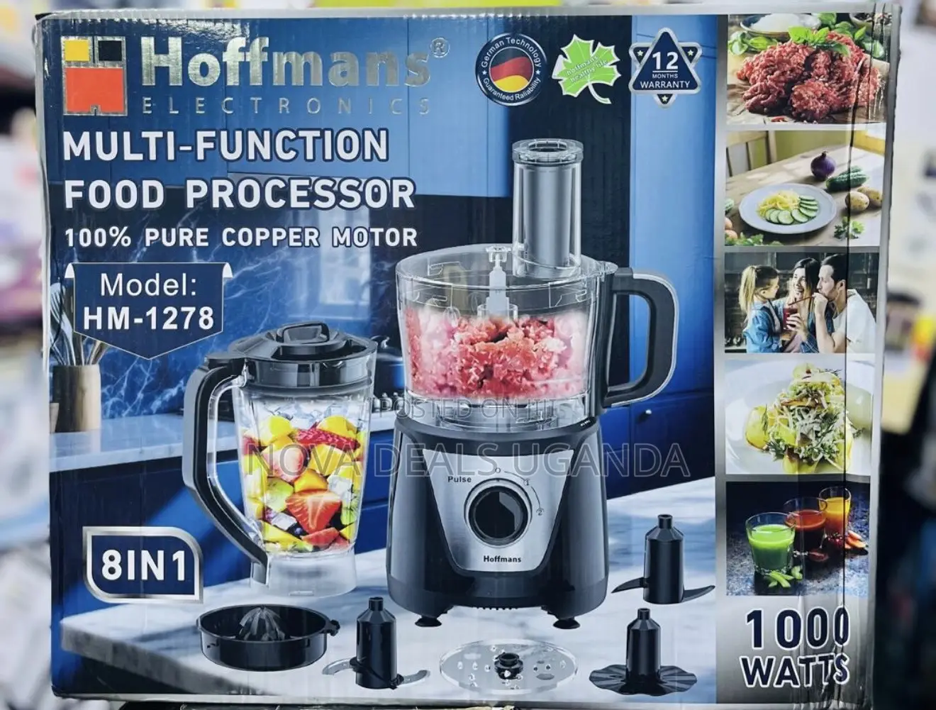 Hoffmans 8in1 Multifunction Food Processor HM-1278
