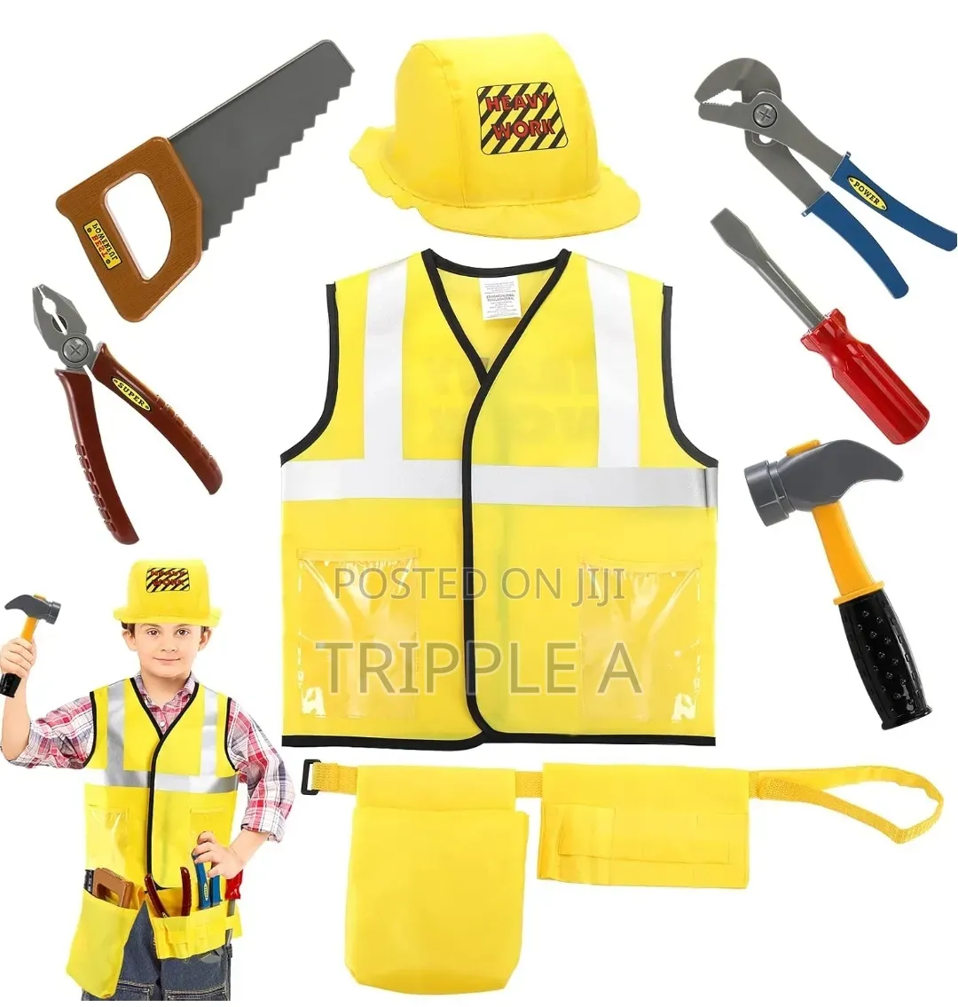 Kids Construction Engineer Costume