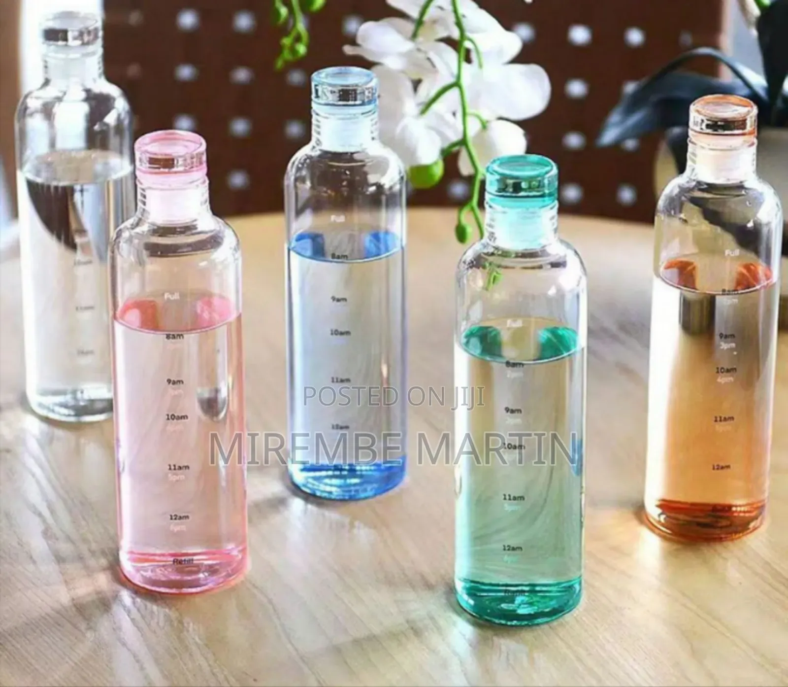 Time Index Luxury Water Bottle (Plastic)