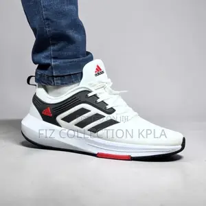 Adidas White Black Red Mesh Sneakers