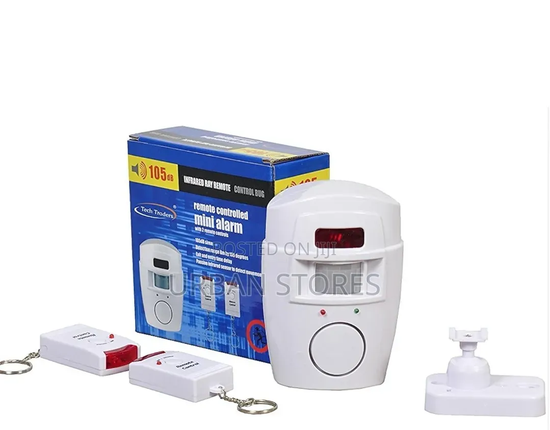 Wireless Pir Motion Sensor Alarm + Remote Controls.