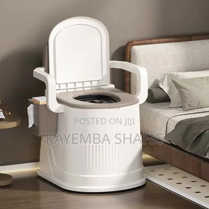 Premium Portable Bedside Commode Toilet Chair for Adults Elderly