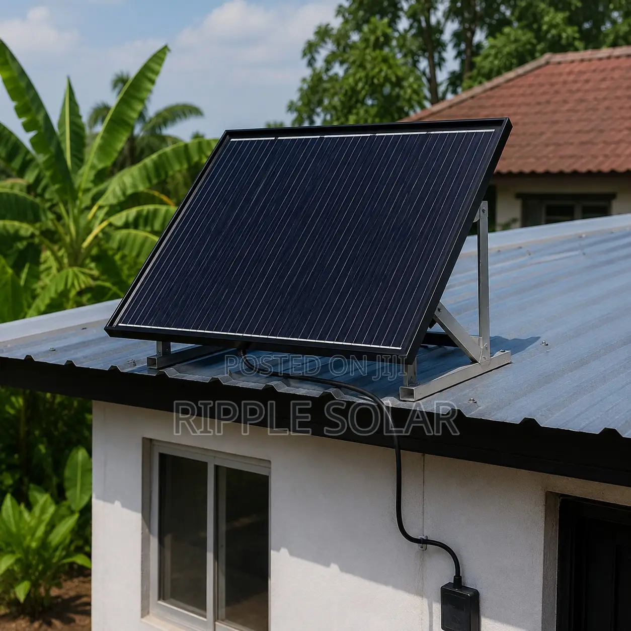 100w Black Solar Panel High Efficiency Pv Module Kampala