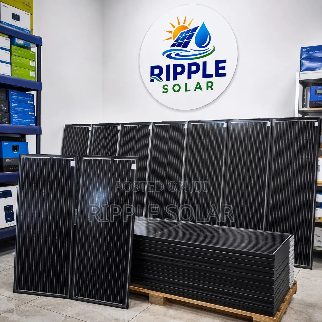 100w Black Solar Panel High Efficiency Pv Module Kampala