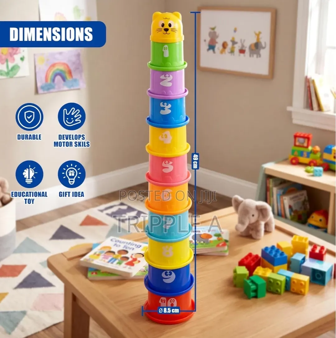 Educational Baby Toys Plastic Stacking Cups