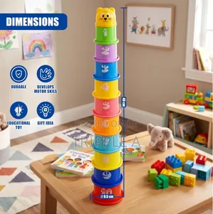 Educational Baby Toys Plastic Stacking Cups