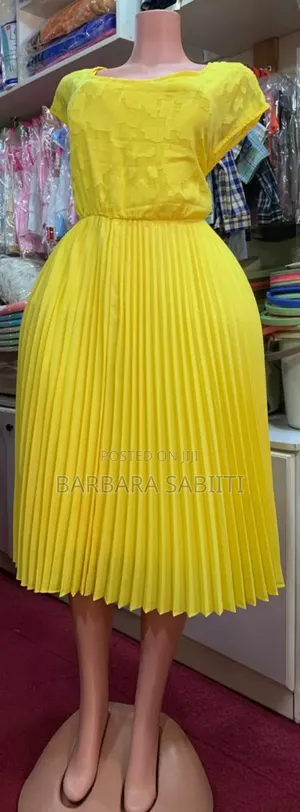 Plus Size Yellow Dress