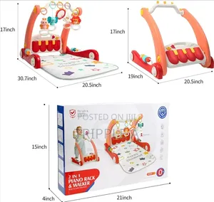 2 in 1 Huanger Piano Play Mat and Walkee