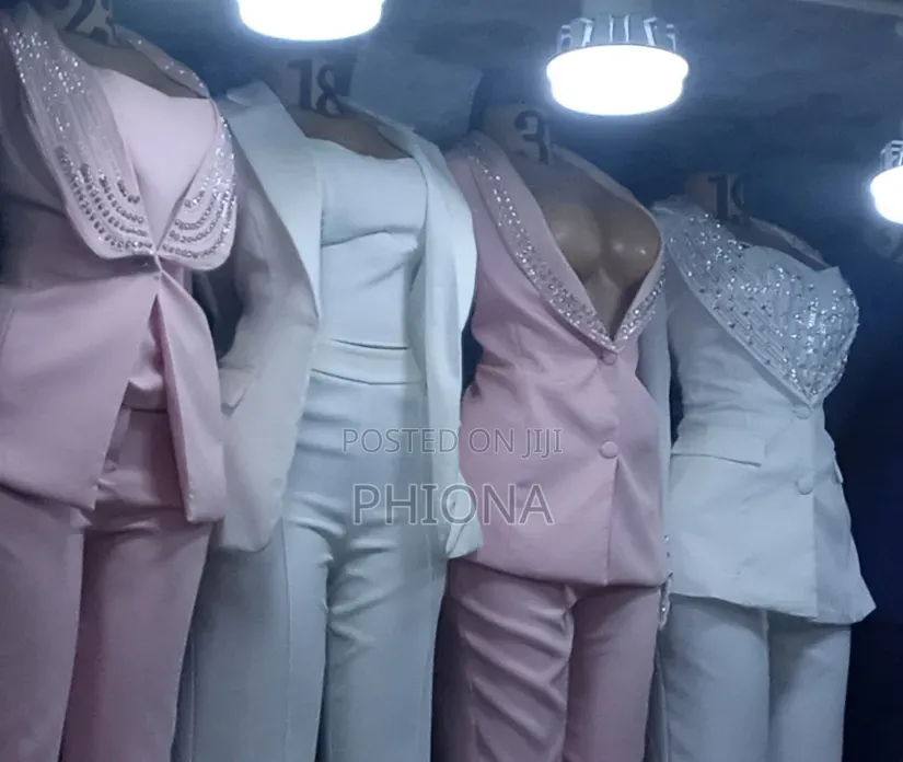 Two Piece Suit With Silver Stones