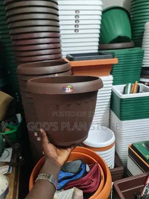 Pebble Round Plastic Flower Pots Plastic Flower Pots