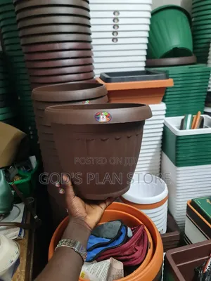 Pebble Round Plastic Flower Pots Plastic Flower Pots