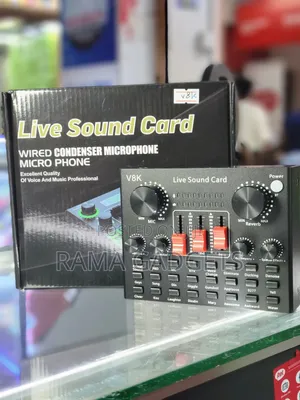 V8K Live Sound Card Designed for Live Streaming,