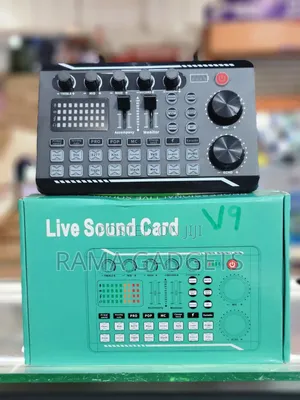 Live Sound Card Used for Recording Audio.